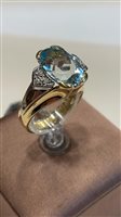 Anello Salvini Donna in Oro giallo Acquamarina 1.15 Ct N61055P - N61055P
